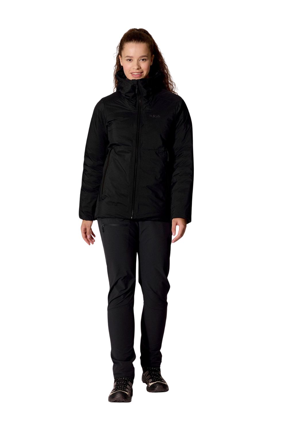 Rab Microlight Shield Womens Waterproof Down Jacket Black
