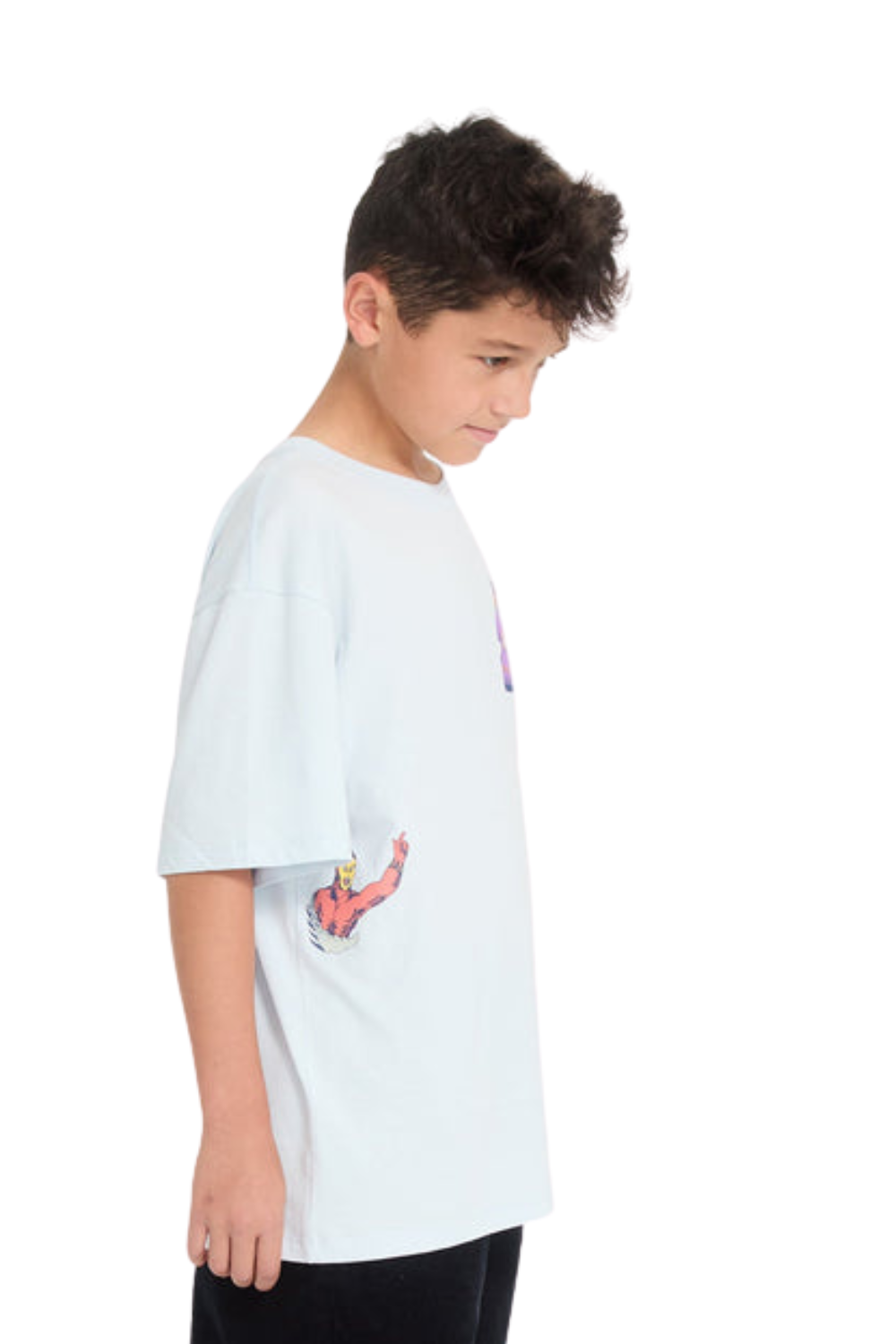 Volcom Ben Sanaire 1 Kids T-Shirt Light Blue Acid