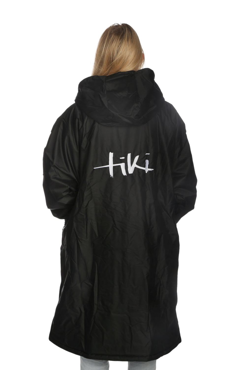 Tiki Tech Robe Black With Lilac Lining