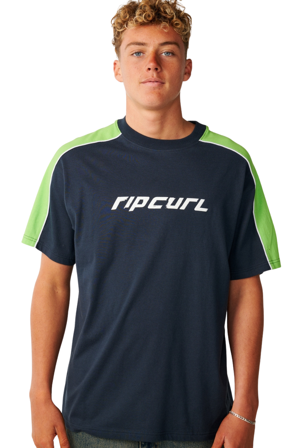 Rip Curl Archive Up Top Panel Mens T-Shirt Dark Navy