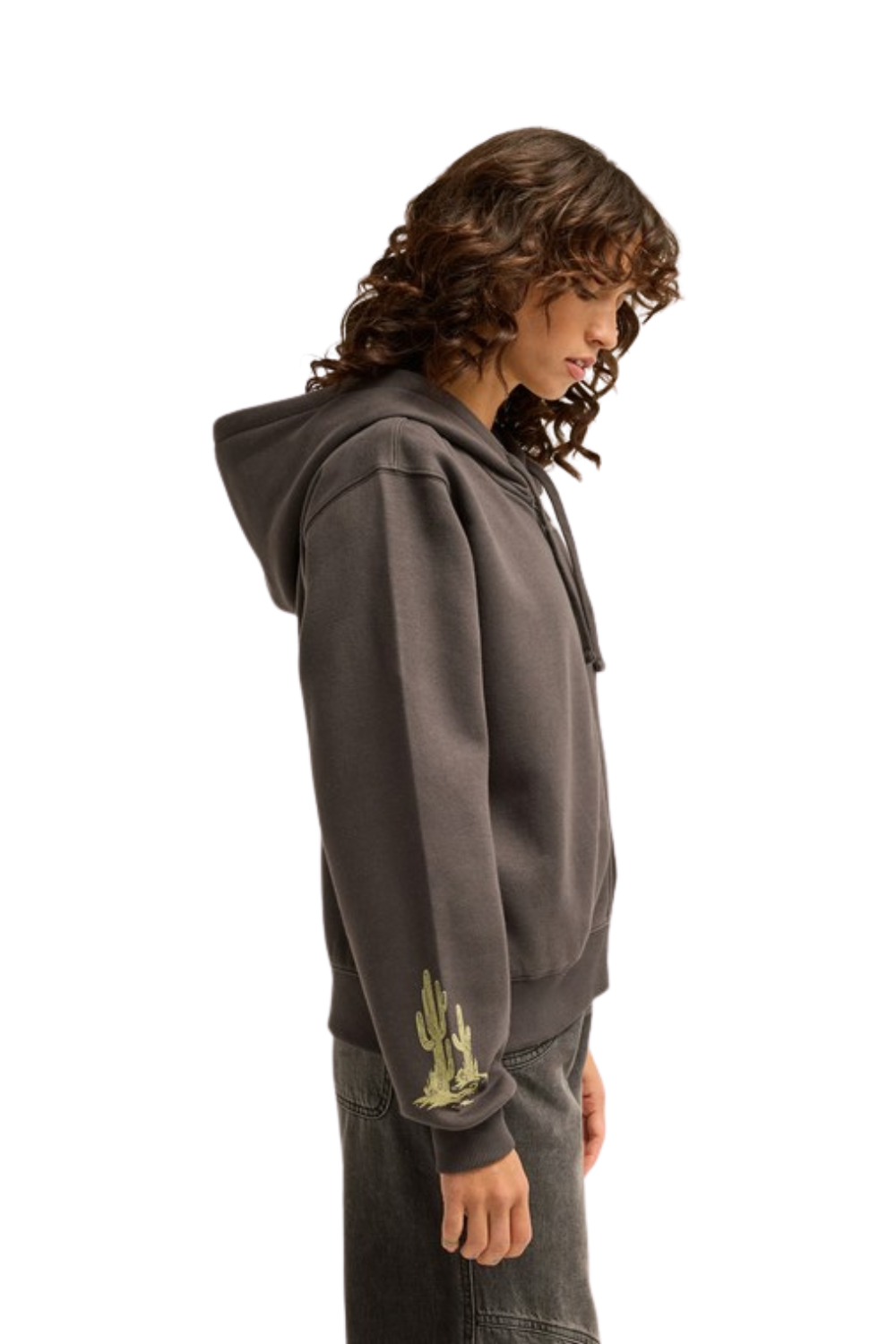 Billabong Familiar Roads Womens Full Zip Hoodie Off Black