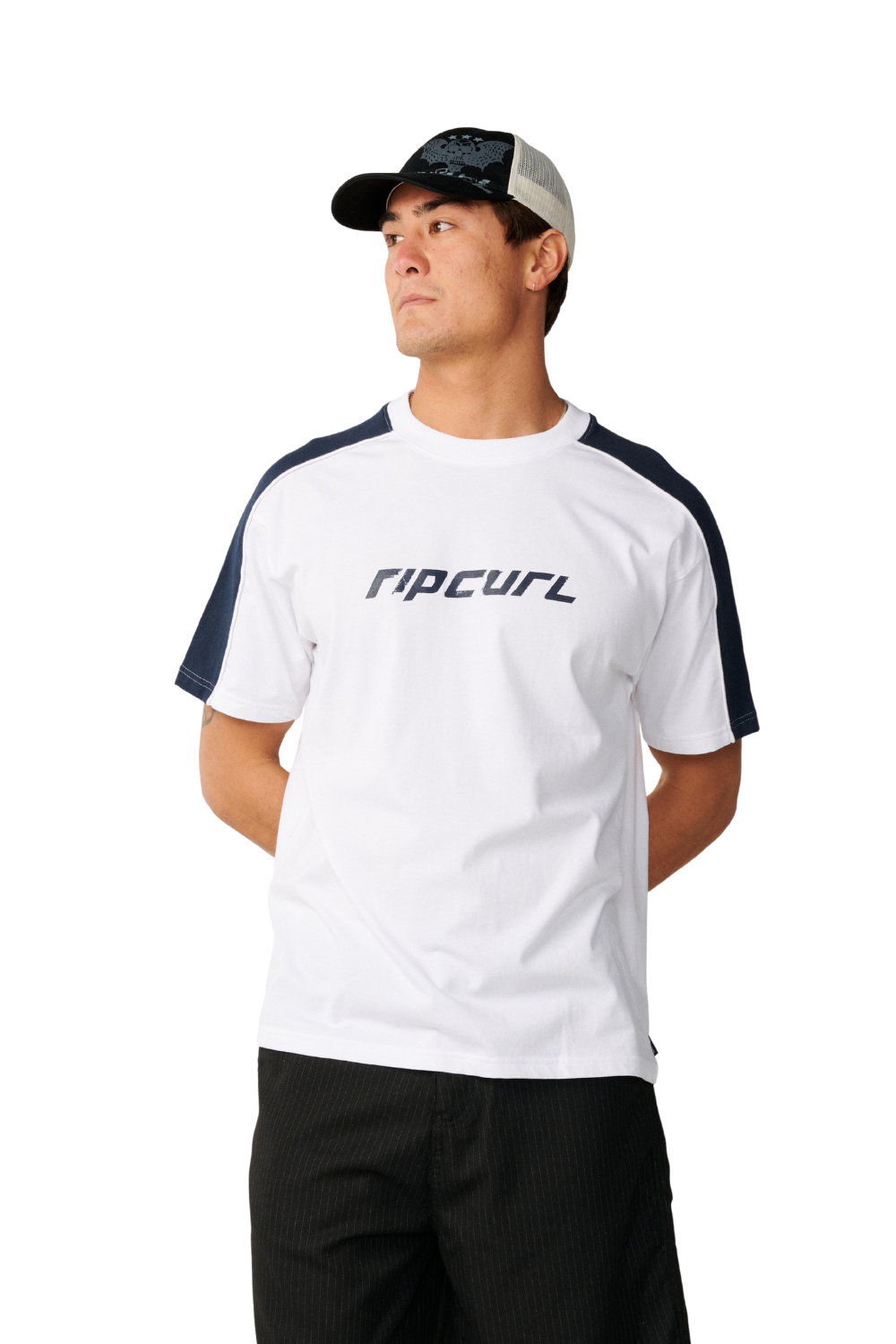 Rip Curl Archive Up Top Panel Mens T-Shirt White