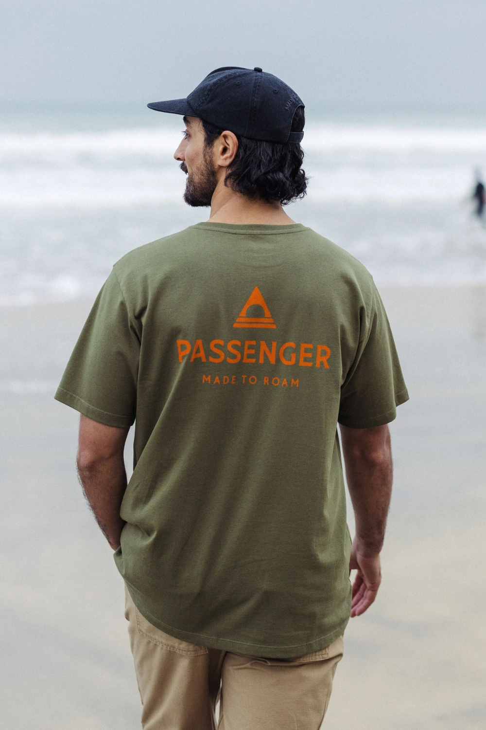 Passenger Passenger Recycled Mens Cotton T-Shirt Khaki