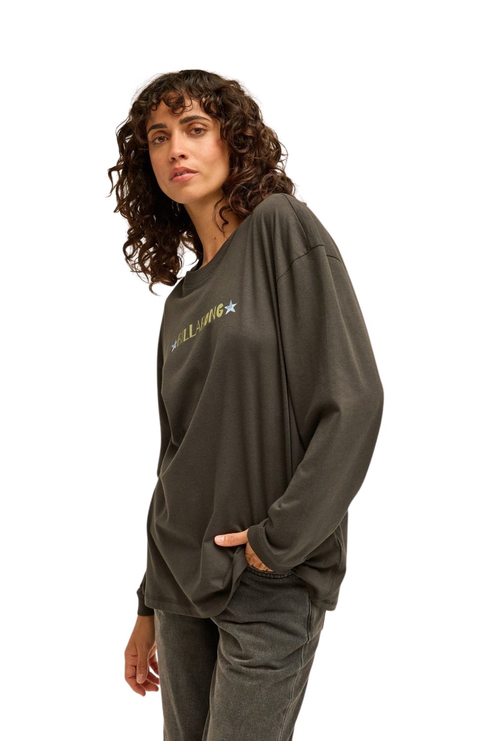 Billabong Rinding West Womens Longsleeve T-Shirt Off Black