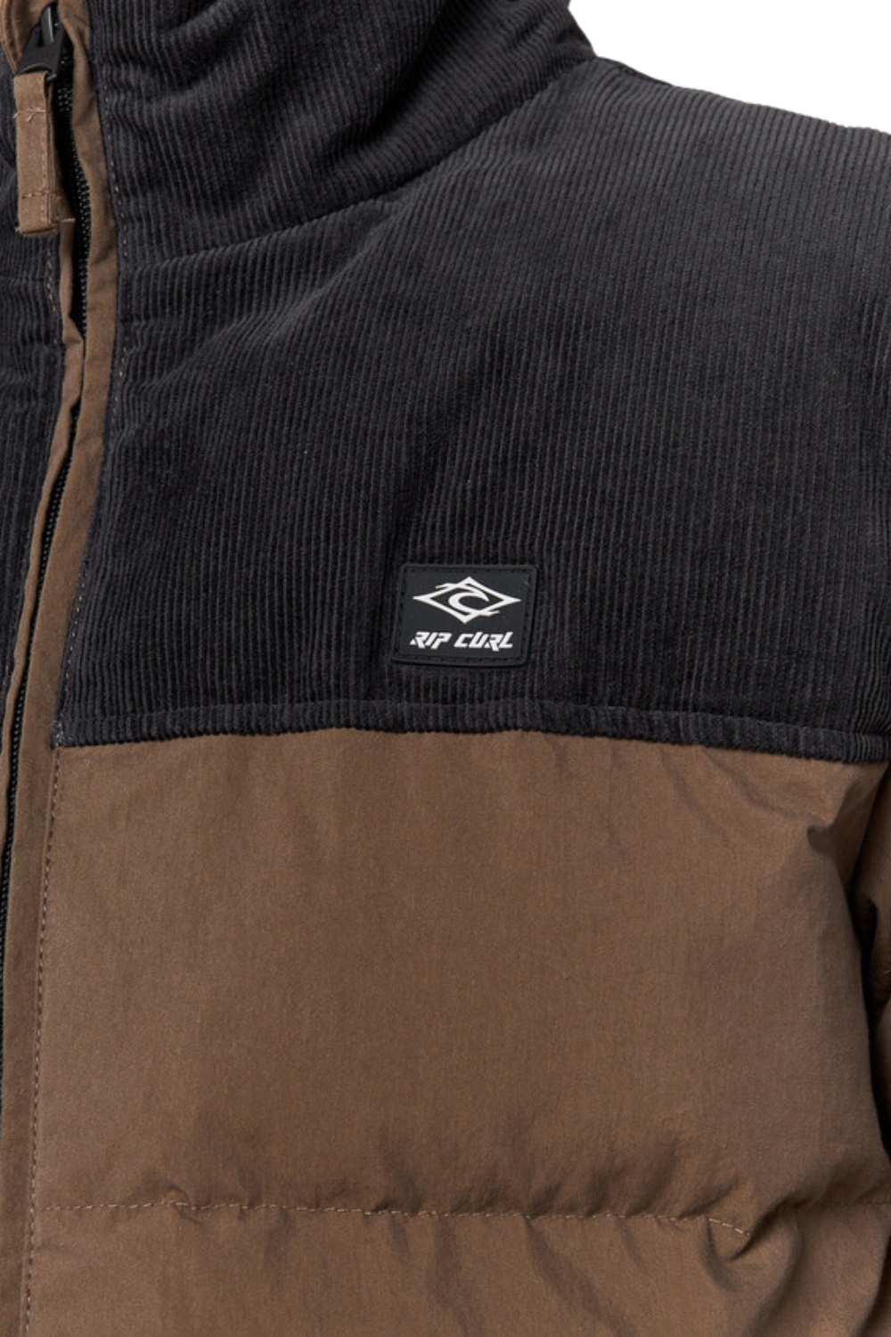 Rip Curl Fade Out Cord Puffer Jacket Chocolate