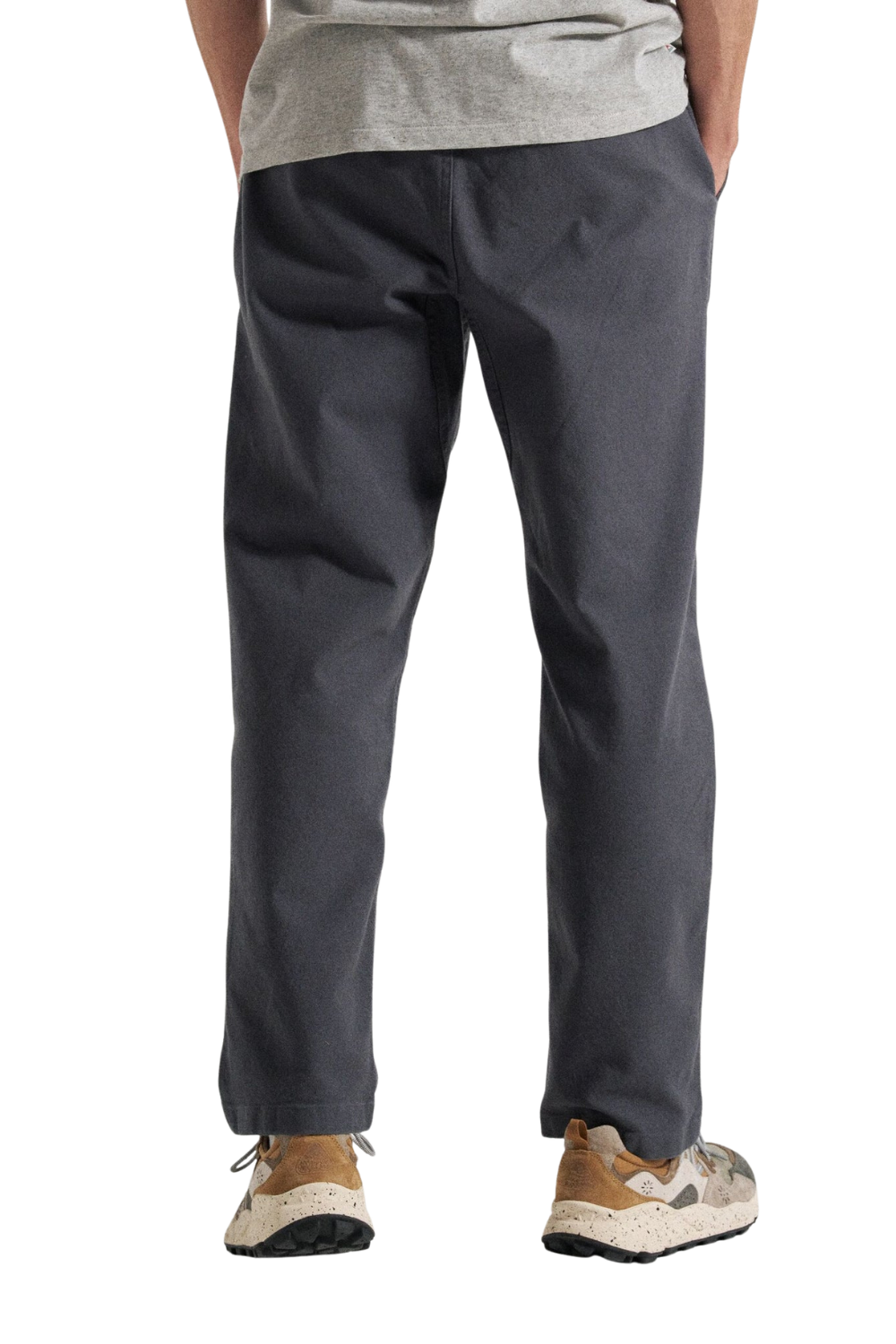 Passenger Adventurer Mens Organic Canvas Trousers Charcoal