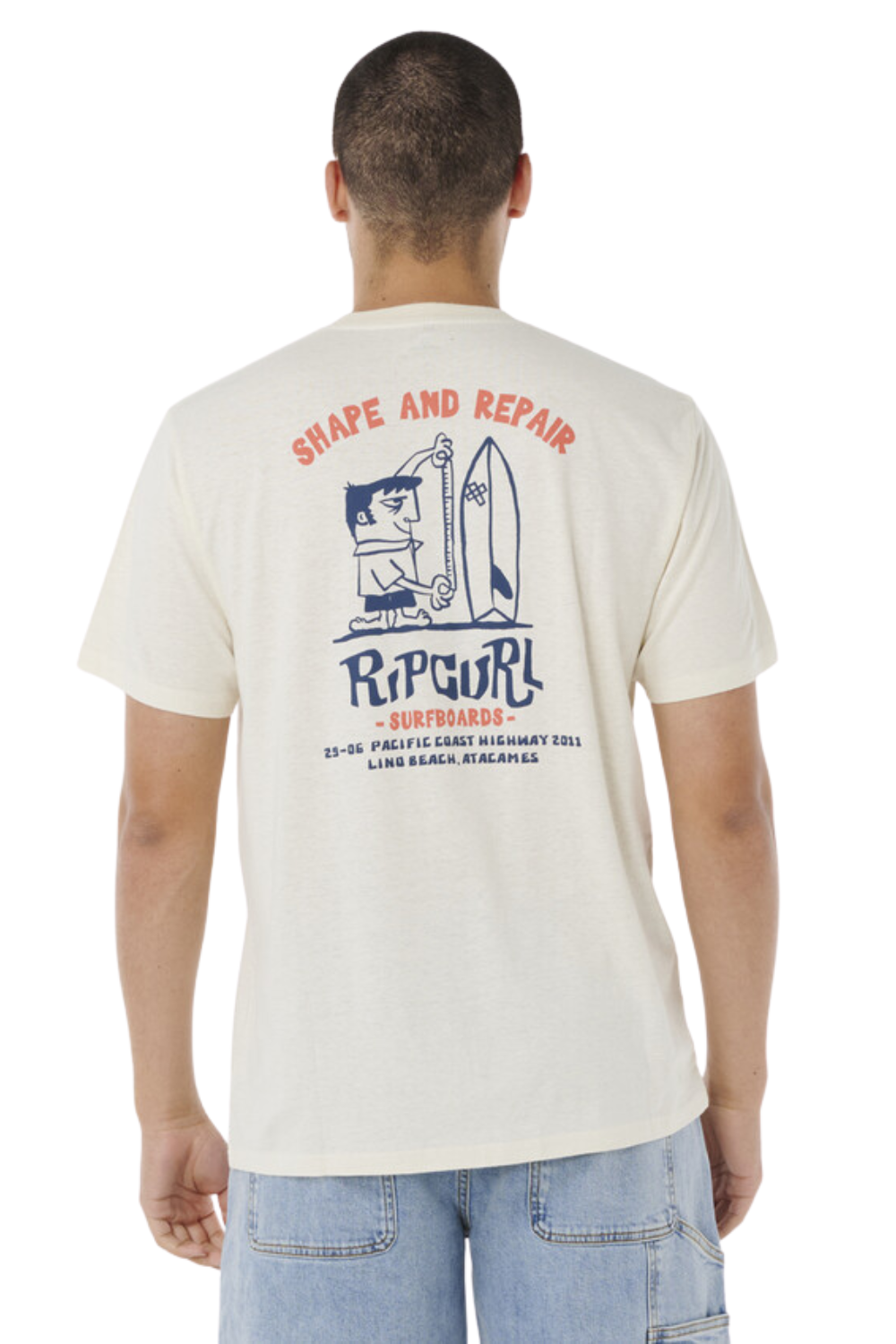 Rip Curl Shaper Address T-Shirt Bone