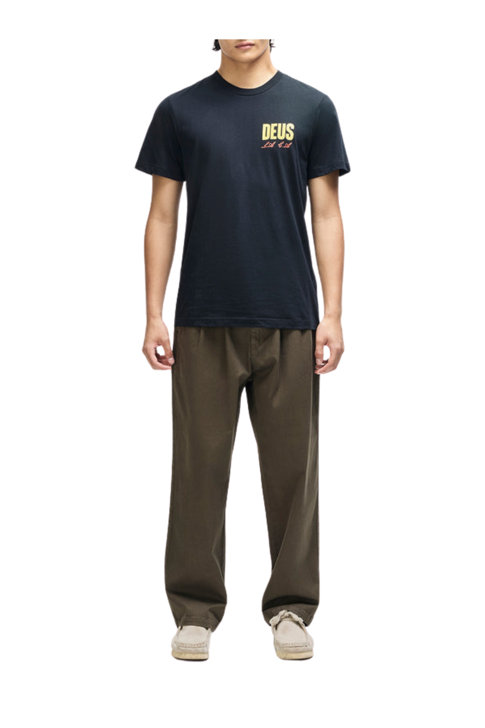 Deus Cutaway Mens T-Shirt Black