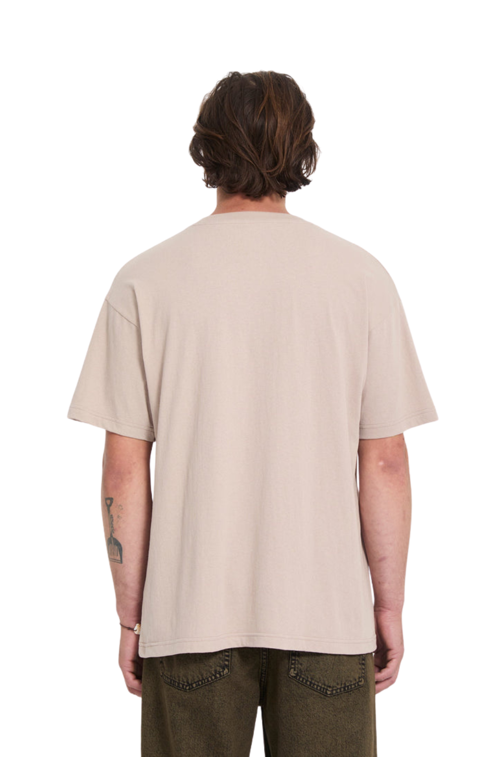 Volcom Stone Mens T-Shirt Bark Brown