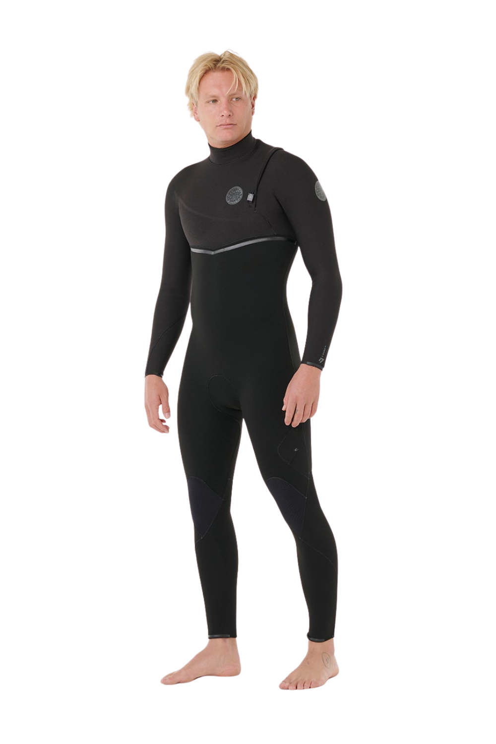 Rip Curl E-Bomb 4/3 Mens Zip Free Wetsuit Black