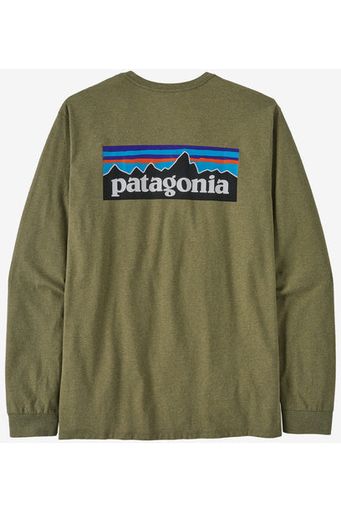 Patagonia P-6 Logo Responsibili Long Sleeve T-Shirt Buckhorn Green