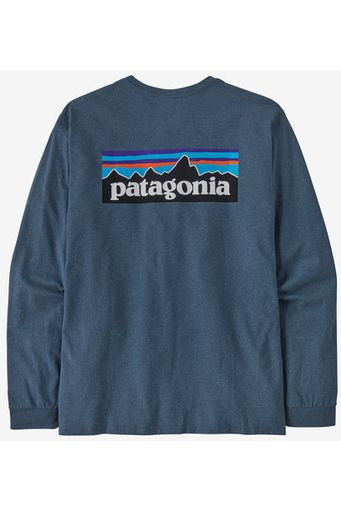 Patagonia P-6 Logo Responsibili Long Sleeve T-Shirt Utility Blue