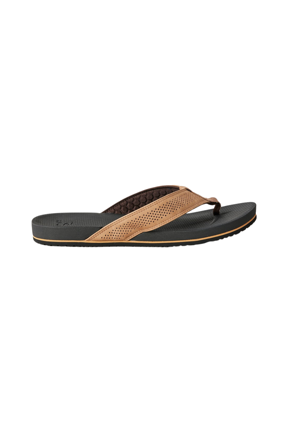 Rip Curl Chiba Open Toe Mens Flip Flop Brown/Black