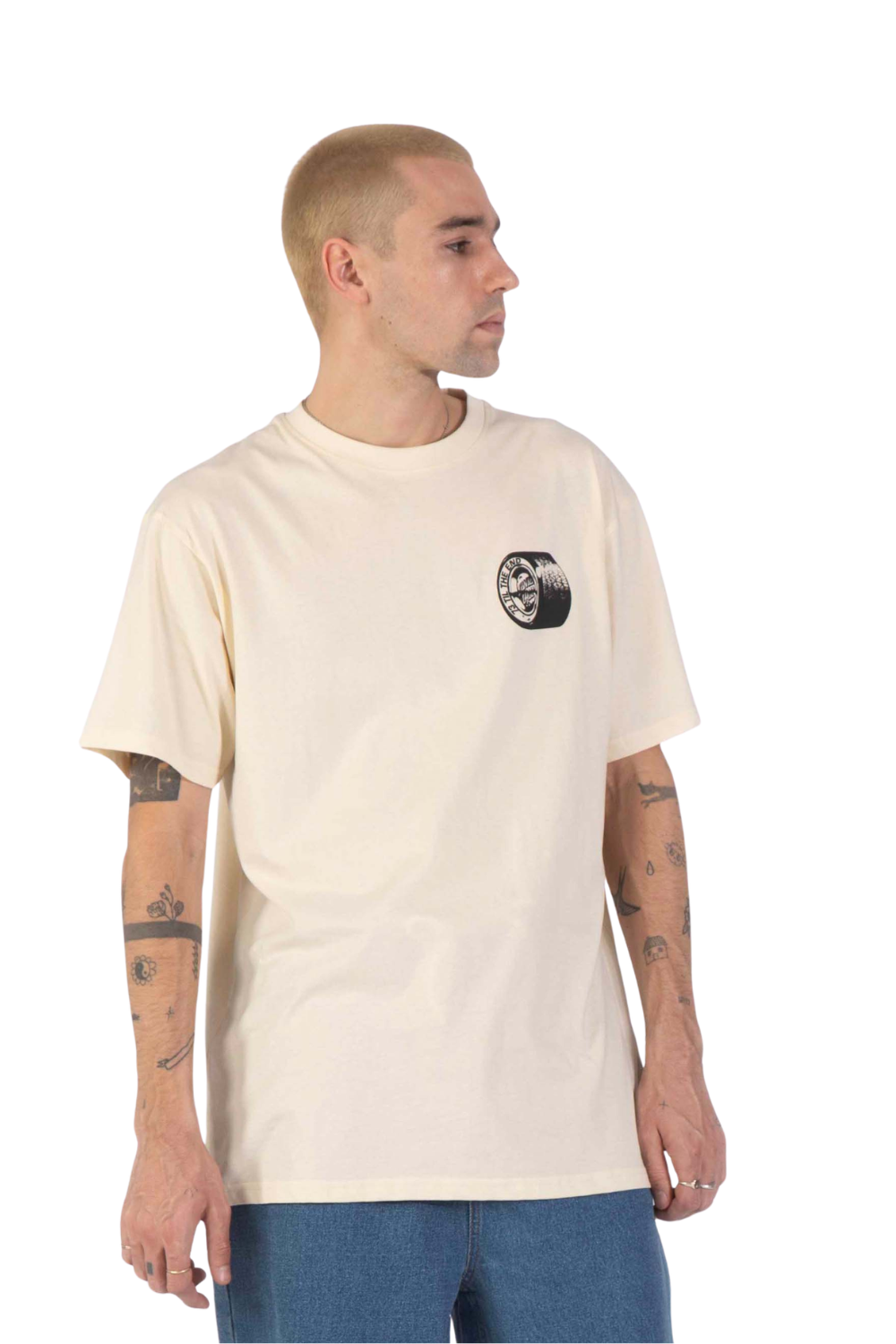 Santa Cruz TTE Tired Dot Mens T-Shirt Wax Paper
