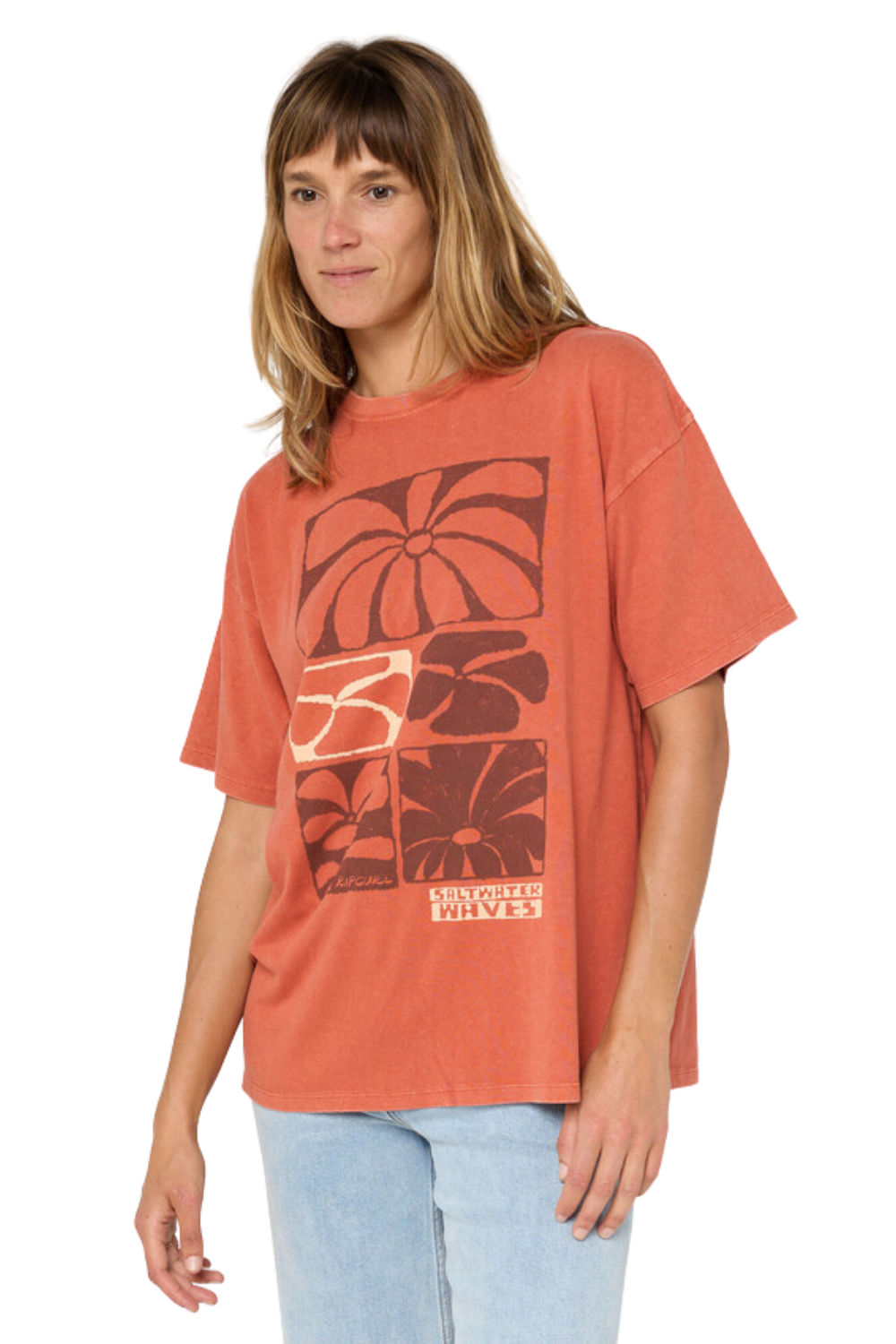 Rip Curl Oceanic Heritage T-Shirt Brick