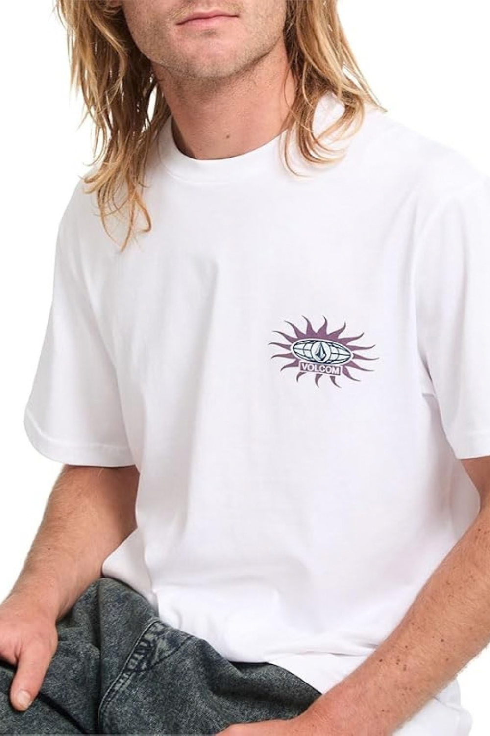 Volcom Sunlog Mens T-Shirt White
