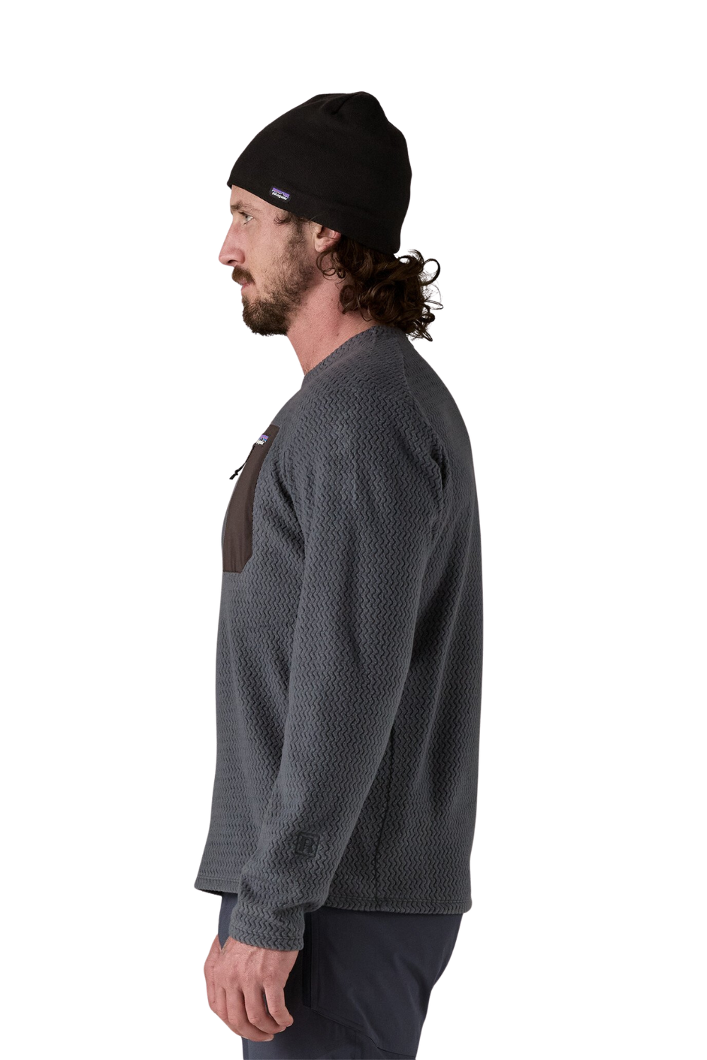 Patagonia Mens R1 Air Fleece Crewneck Smolder Blue