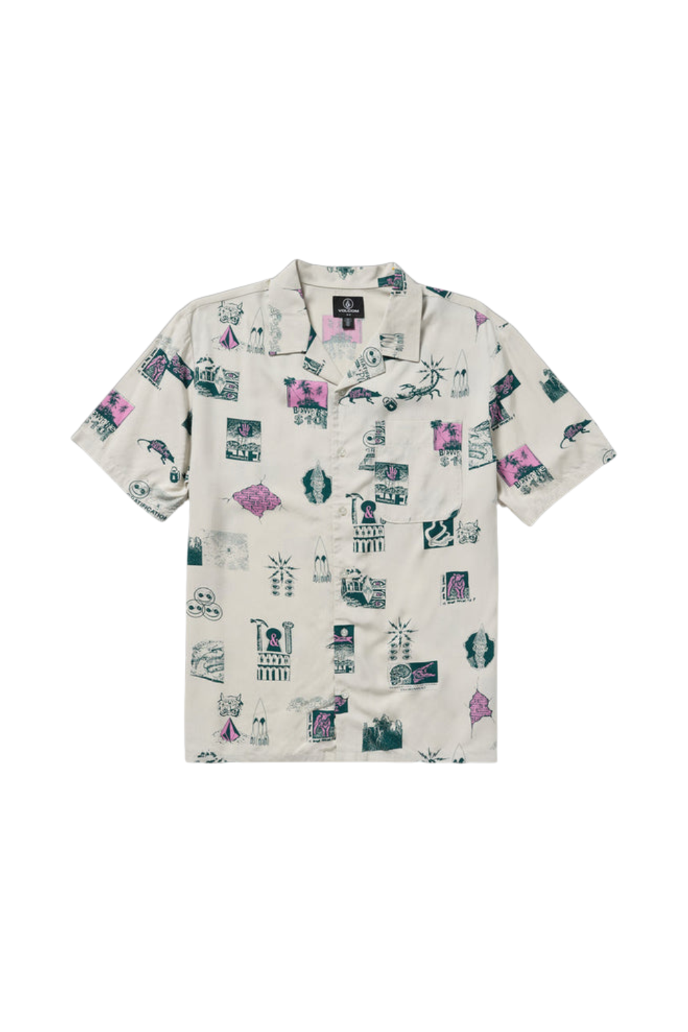 Volcom Mistostone Short Sleeve Shirt White