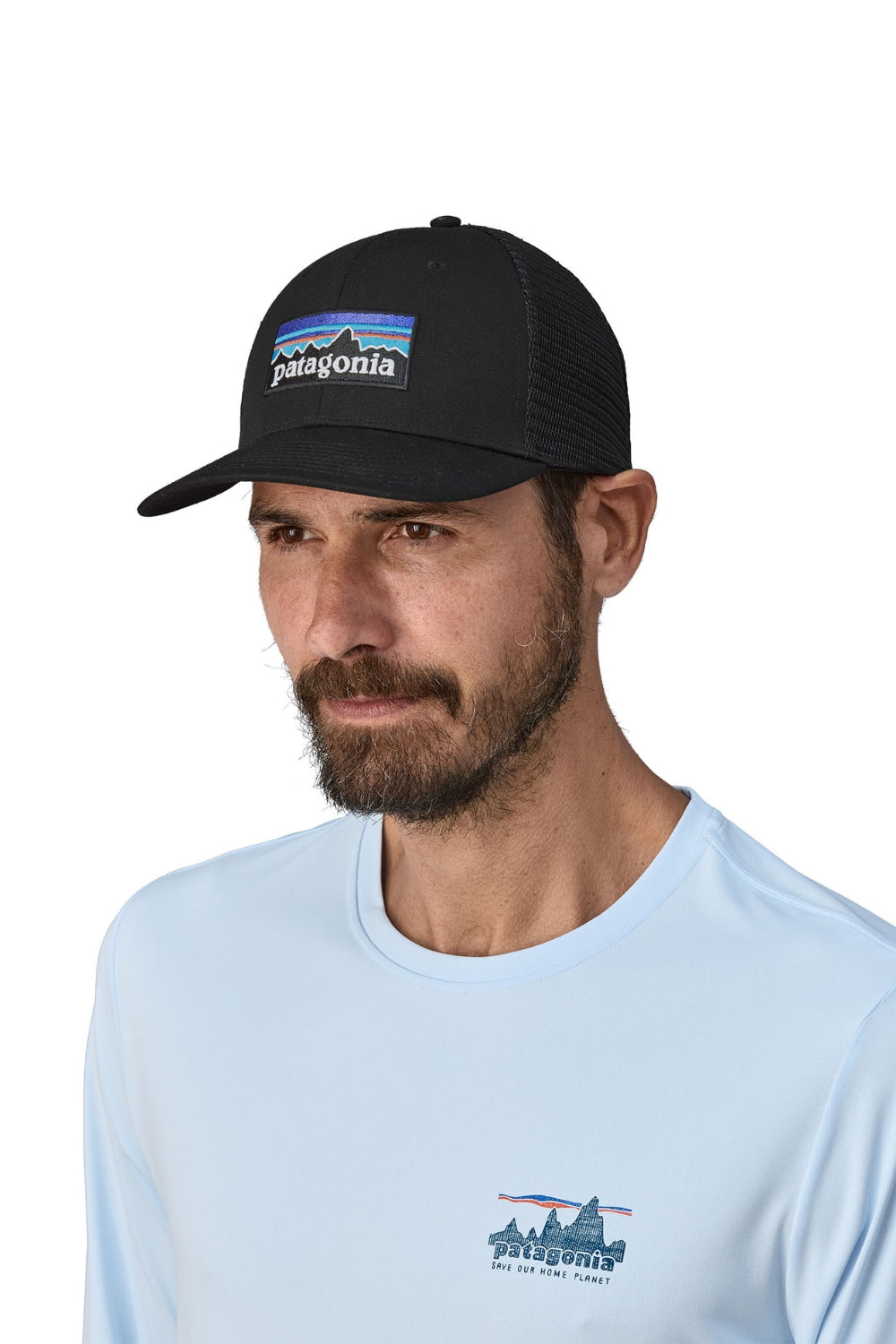 Patagonia P-6 Logo Trucker Hat Black