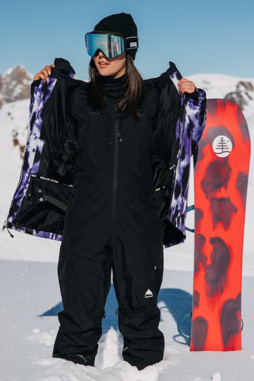 Burton Womens Reserve Gore-Tex 2L Bib Snow Pants True Black