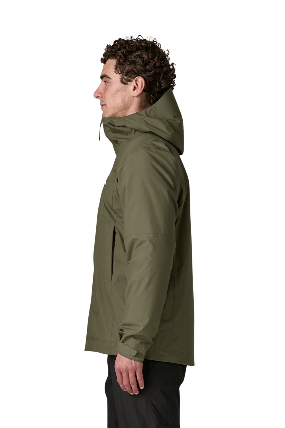 Patagonia Insulated Boulder Fork Mens Rain Jacket Basin Green