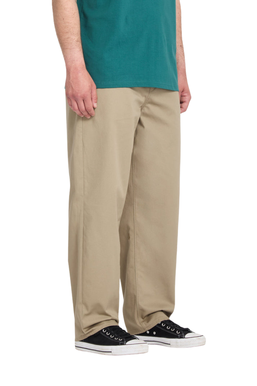 Volcom Freazy Loose Mens Elasticated Waist Trousers Khaki