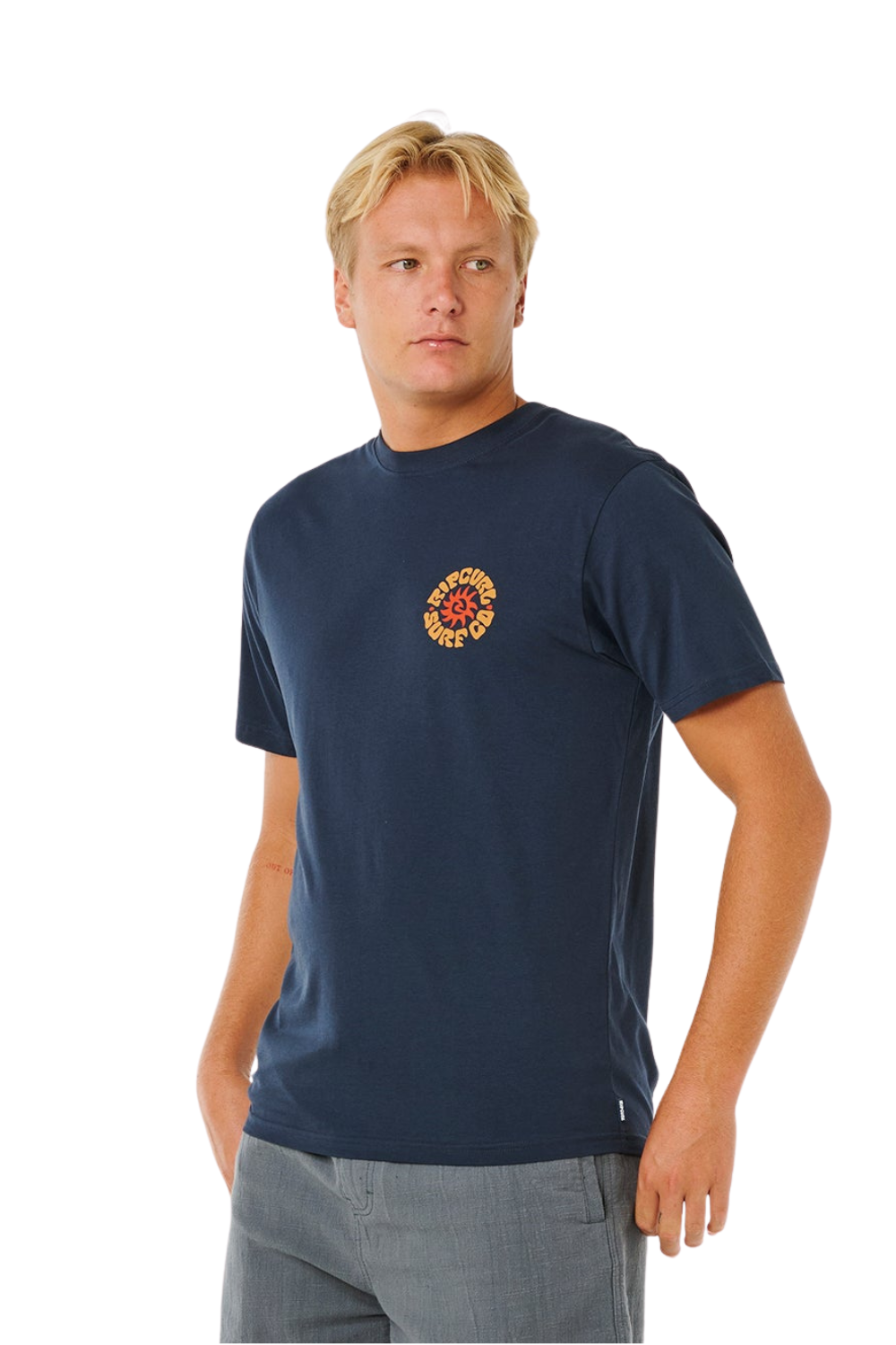 Rip Curl Pacific Rinse Circle Mens T-Shirt Dark Navy