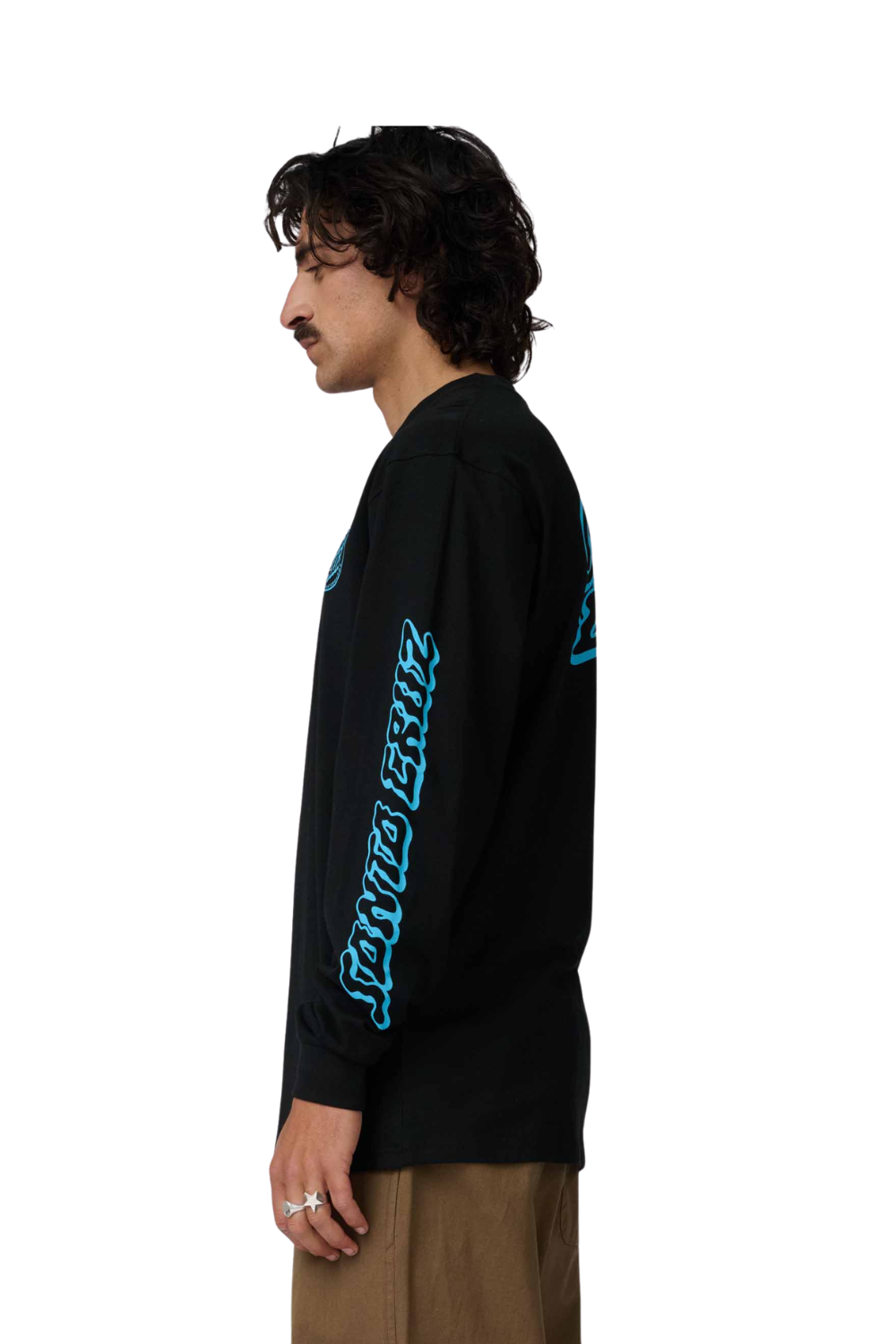 Santa Cruz Mono Vertigo Dot Mens Long Sleeve T-Shirt Black