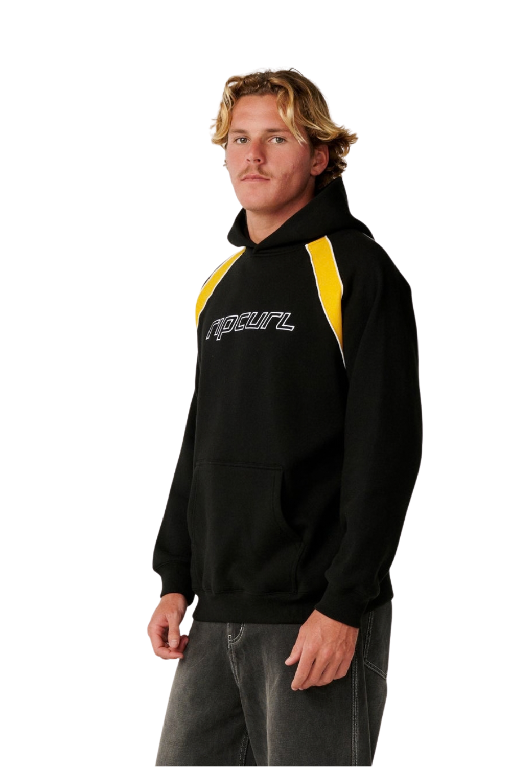 Rip Curl Archive Panel Ride Mens Hoodie Black