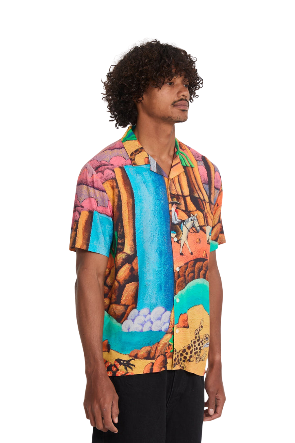 Volcom Mickey Mason Mens Short Sleeve Shirt Multi