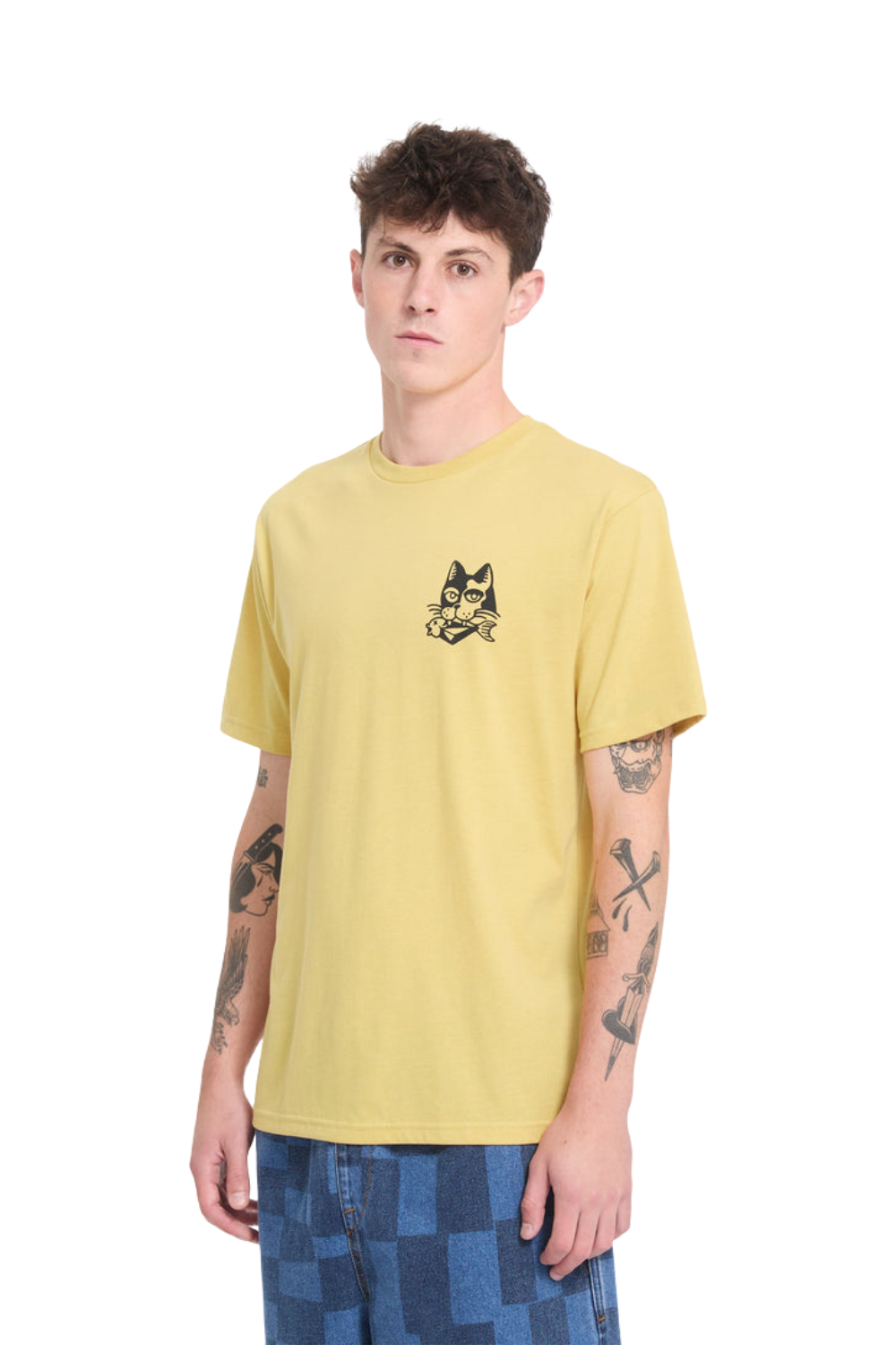 Volcom Tasty Mens T-Shirt Mustard