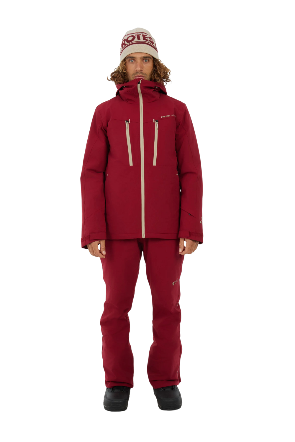 Protest PRTTimothy Snow Jacket Velvet Red