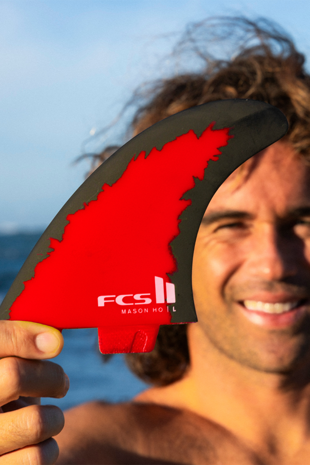 FCS II Mason Ho PC Aircore Surfboard Tri Fin Set Code Red