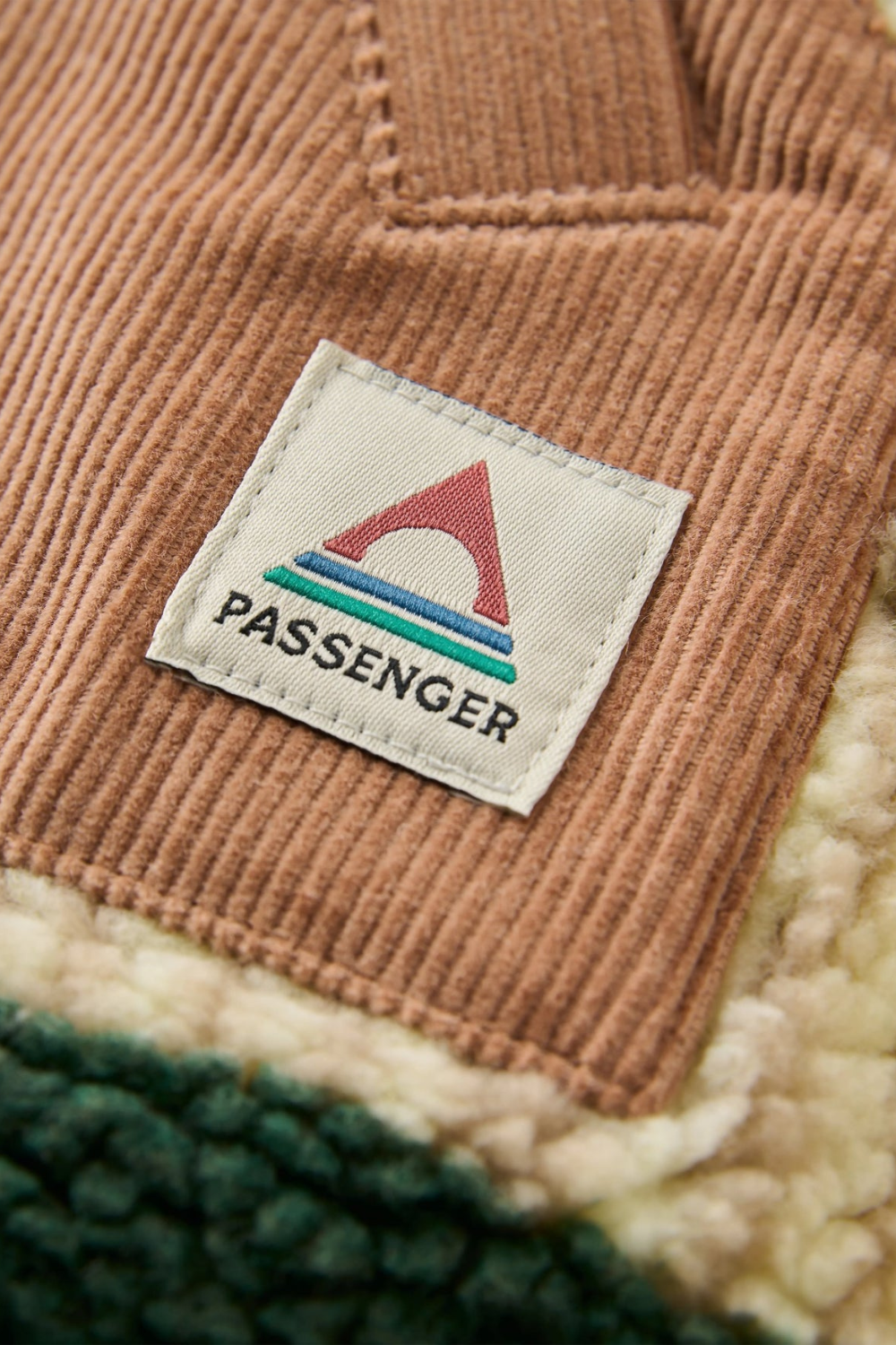 Passenger Clover Womens Recycled Sherpa Fleece Sun Patch Simply Taupe