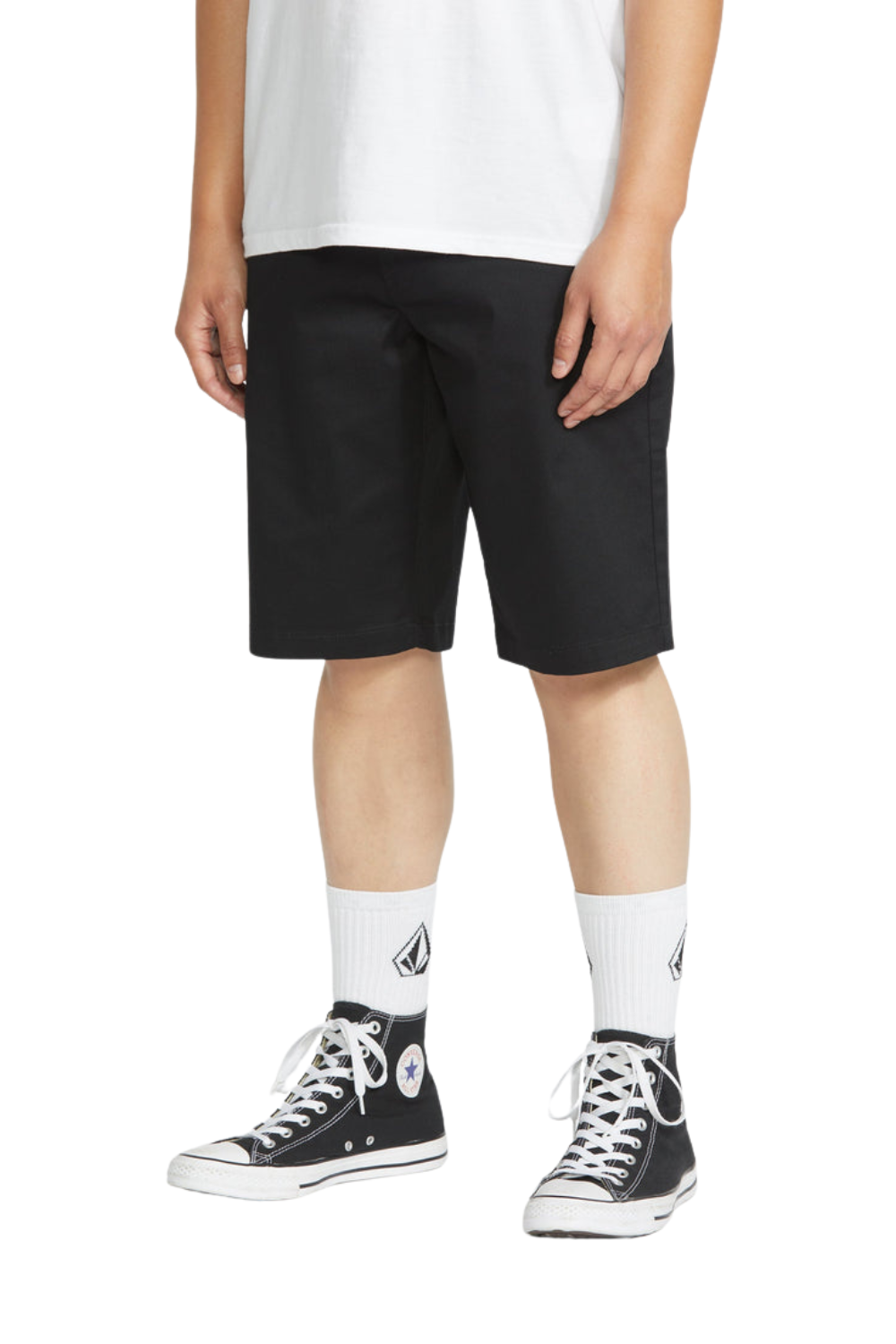 Volcom Frickin Modern Stretch Mens 21" Shorts Black