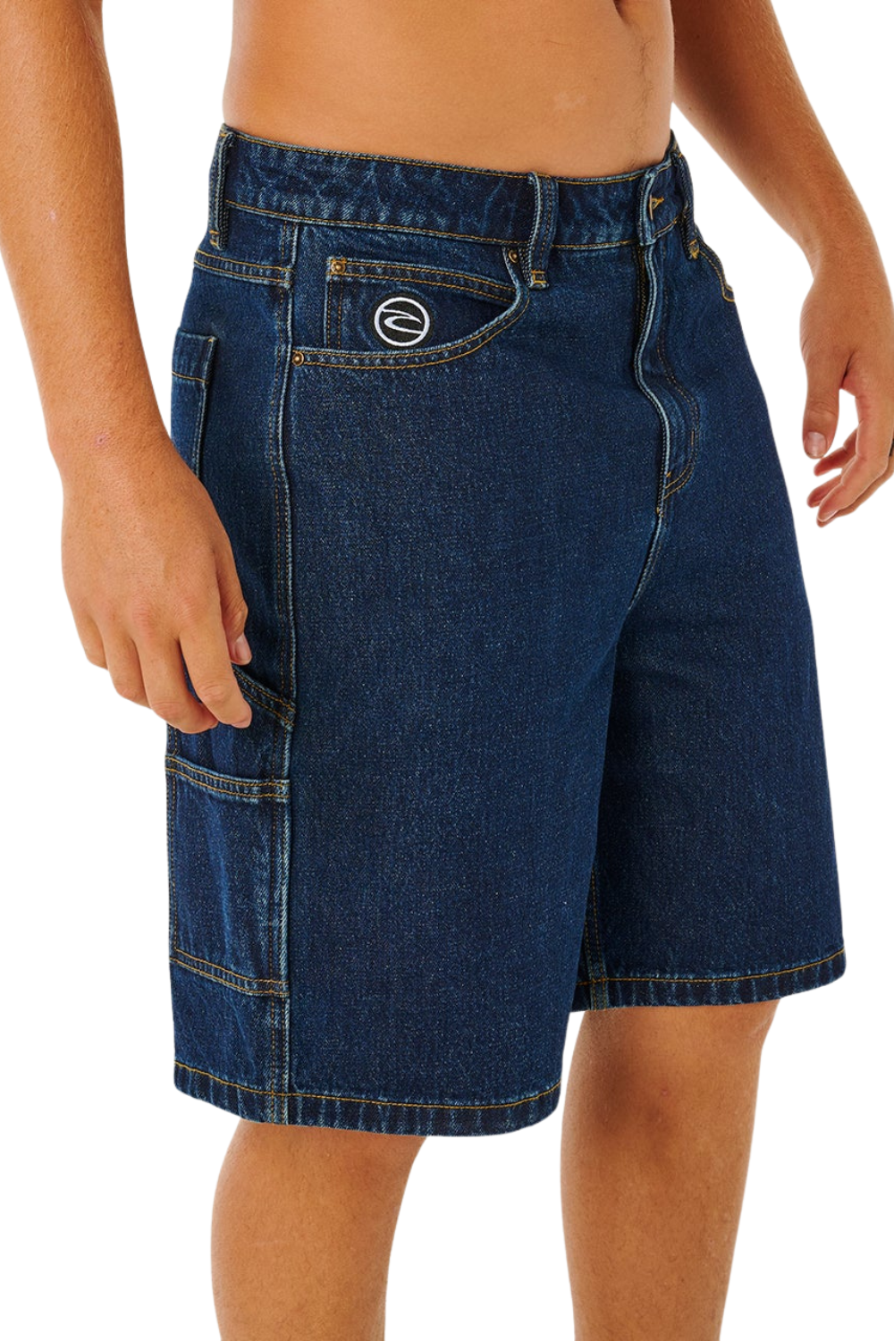 Rip Curl Nu Dose Mens Denim Walk Shorts True Indigo