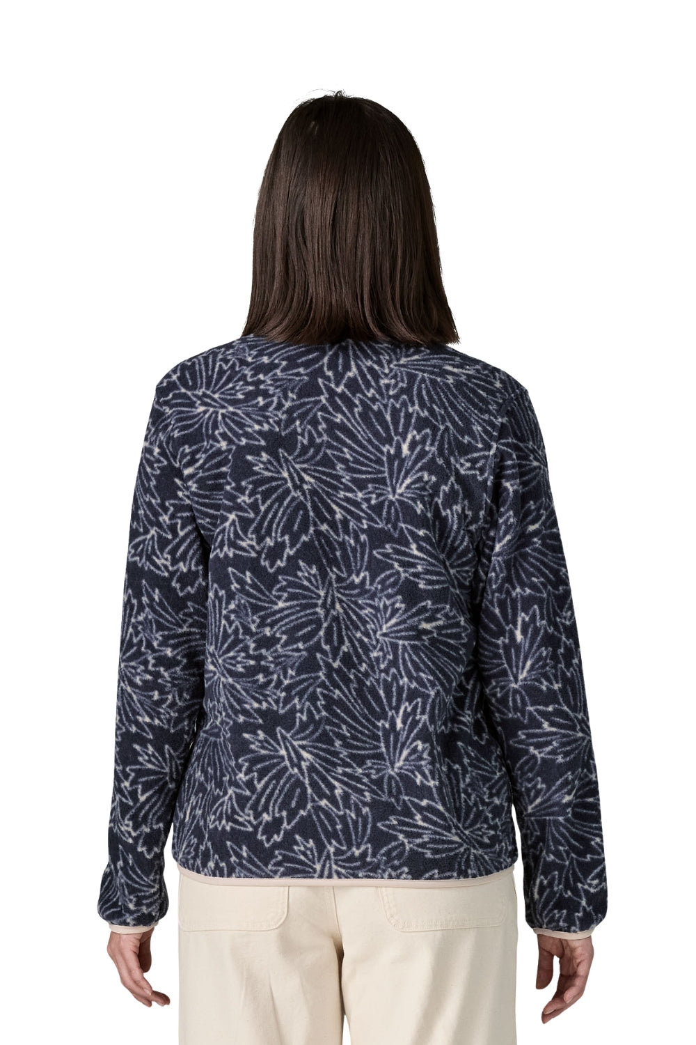 Patagonia Womens Lightweight Synch Snap-T Fleece Pullover Saxifrage/Sunken Blue