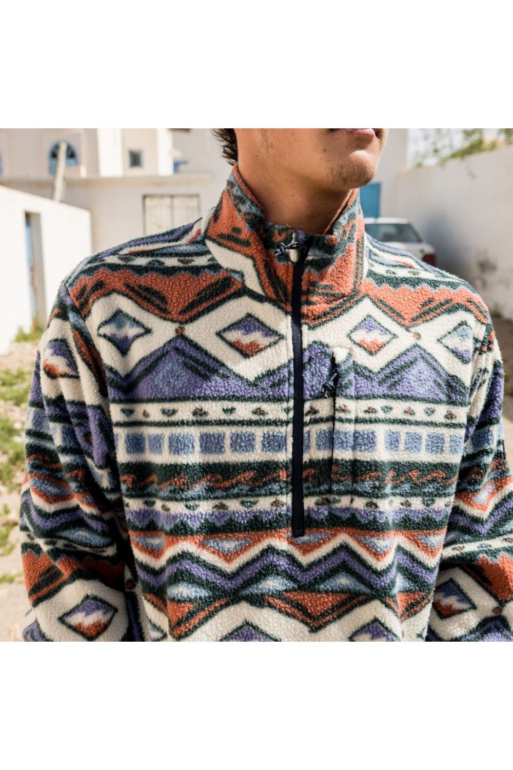 Billabong Boundary Mock Neck Fleece Multi