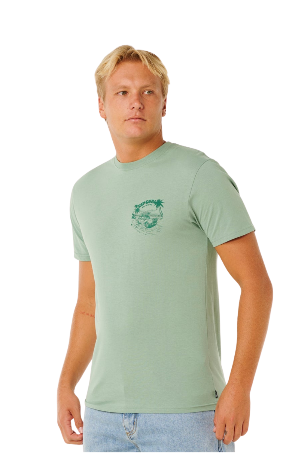 Rip Curl Keep On Trucking Mens T-Shirt Aloe