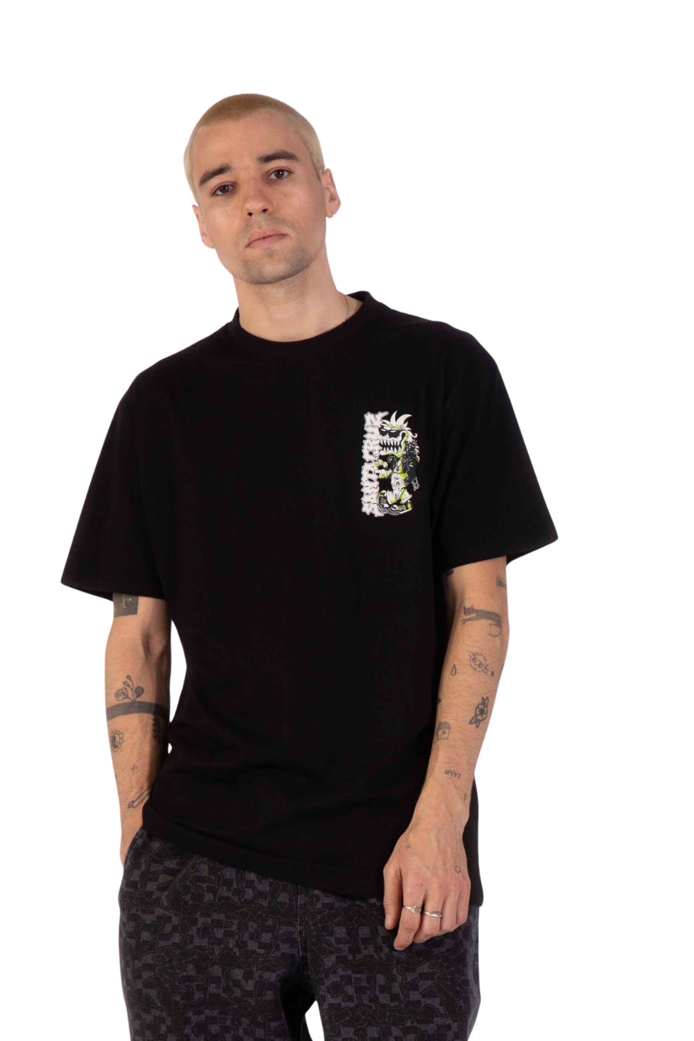 Santa Cruz Punk Gremlin Mens T-Shirt Black