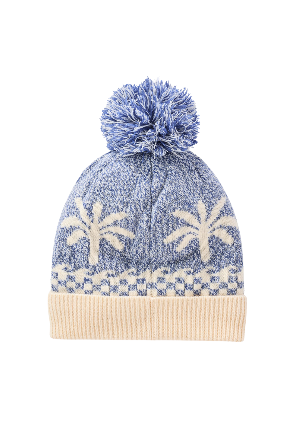 Rip Curl Jacquard Womens Pom Pom Beanie Mid Blue