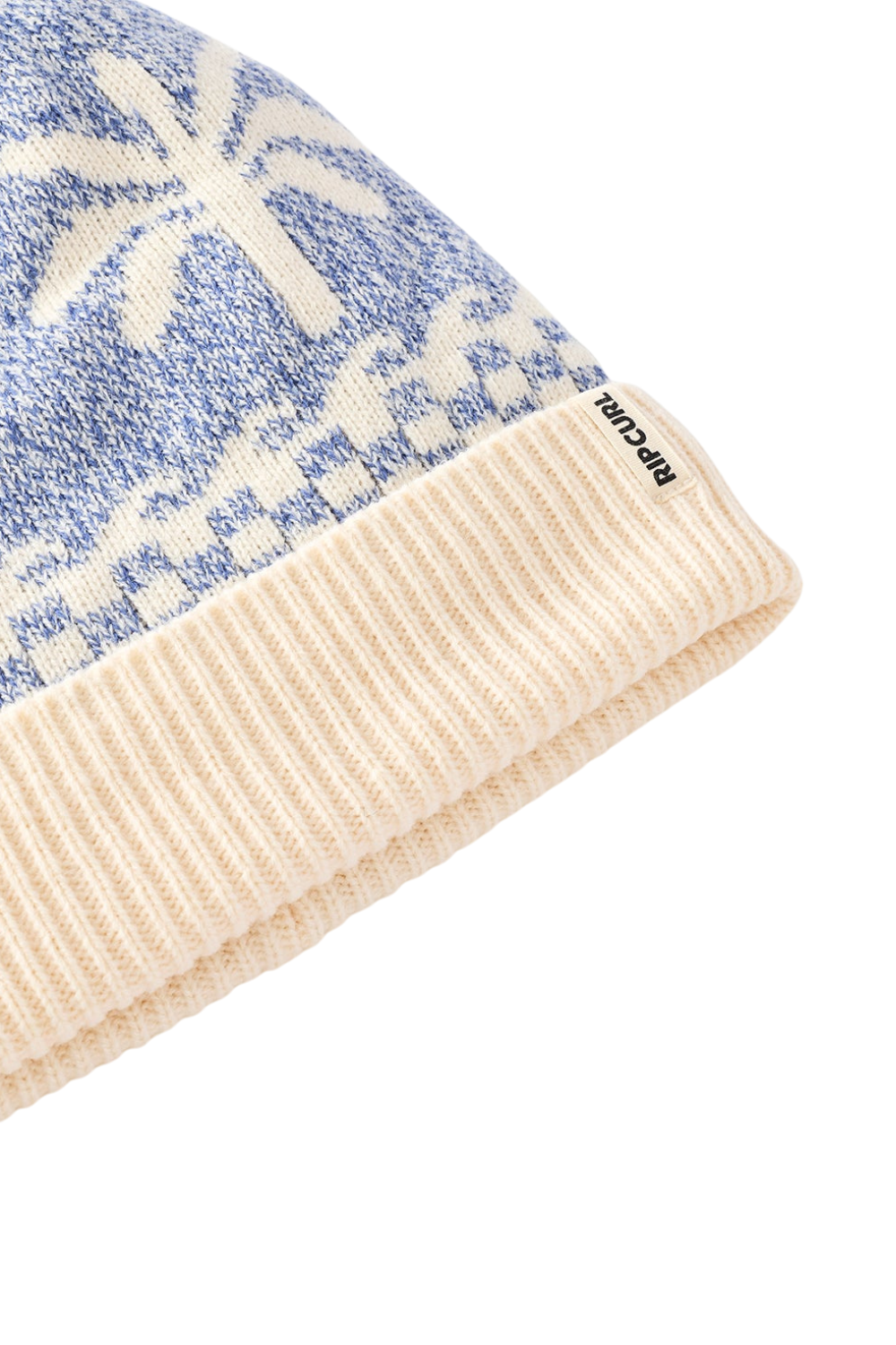 Rip Curl Jacquard Womens Pom Pom Beanie Mid Blue