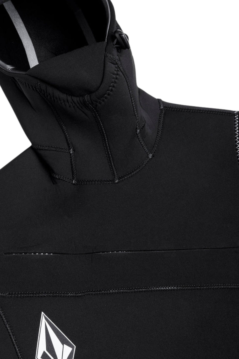 Volcom Mens Modulator 5/4/3mm Chest Zip Wetsuit With Hood Black