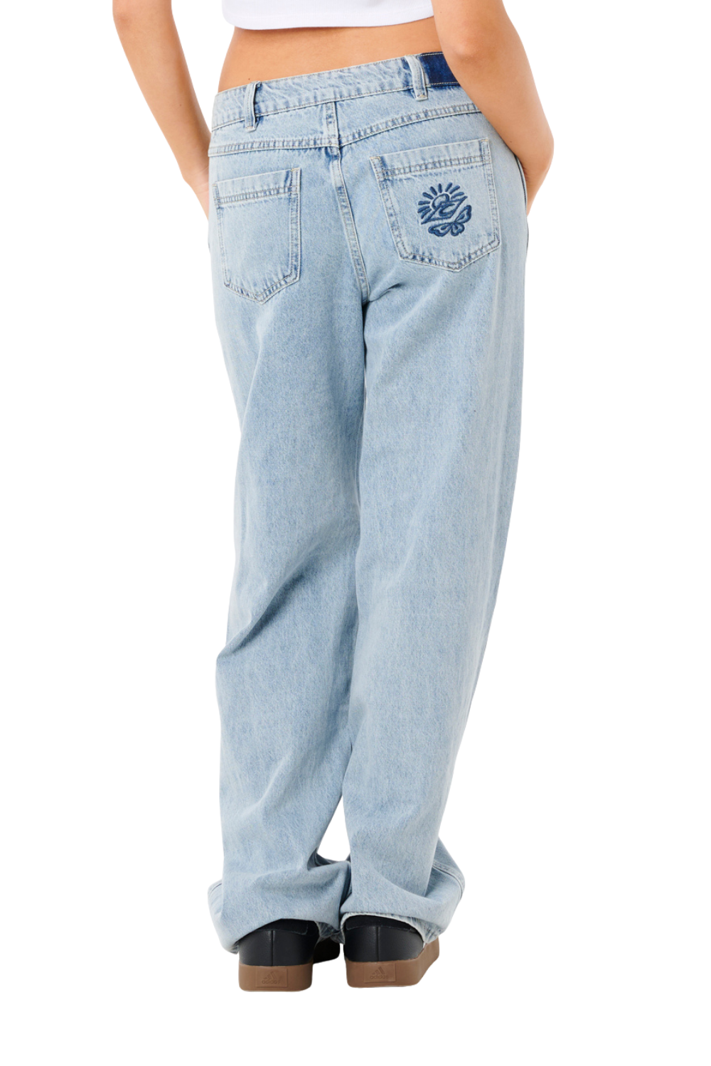 Rip Curl Aggie Womens Relaxed Jeans Vintage Blue