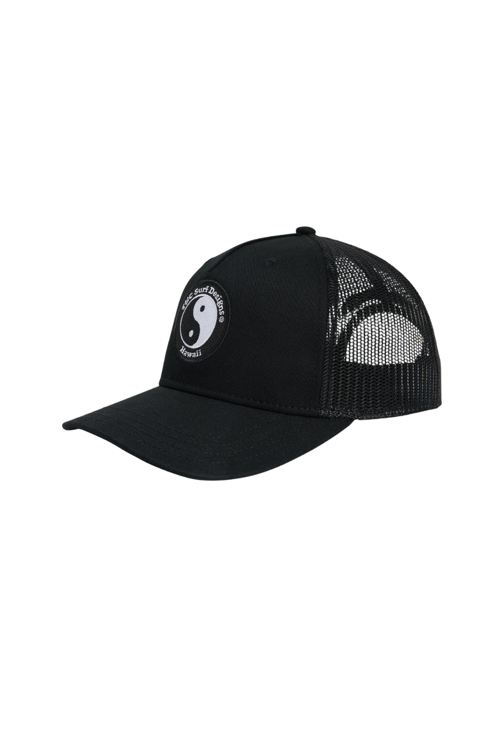 T&C Surf Designs YY Plain Trucker Cap Black\White Logo