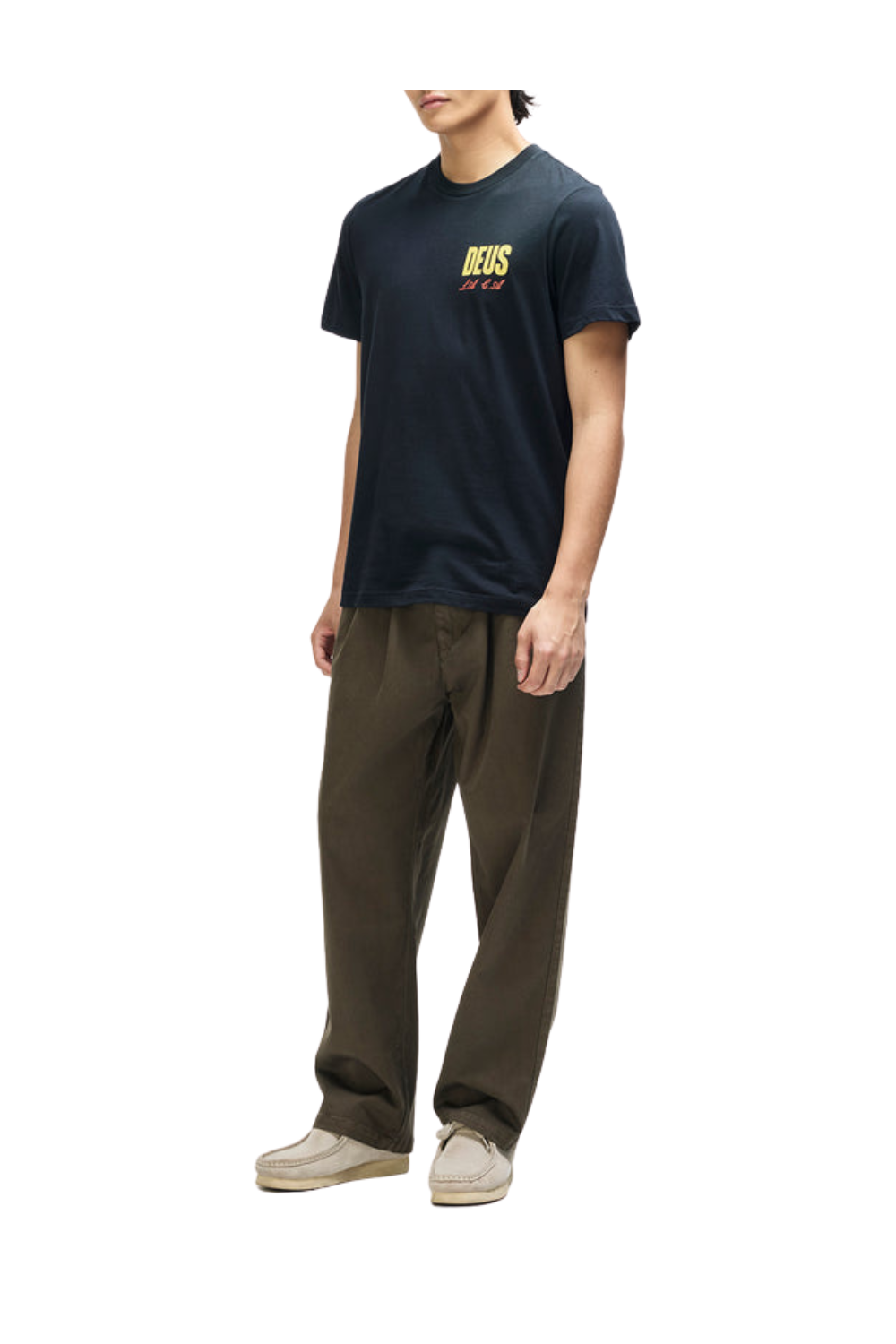 Deus Cutaway Mens T-Shirt Black