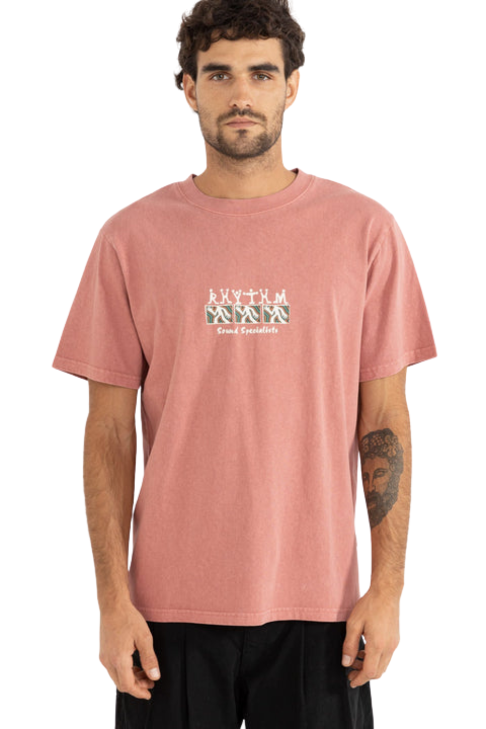 Rhythm Sound Specialist Vintage Short Sleeve T-Shirt Dusty Rose