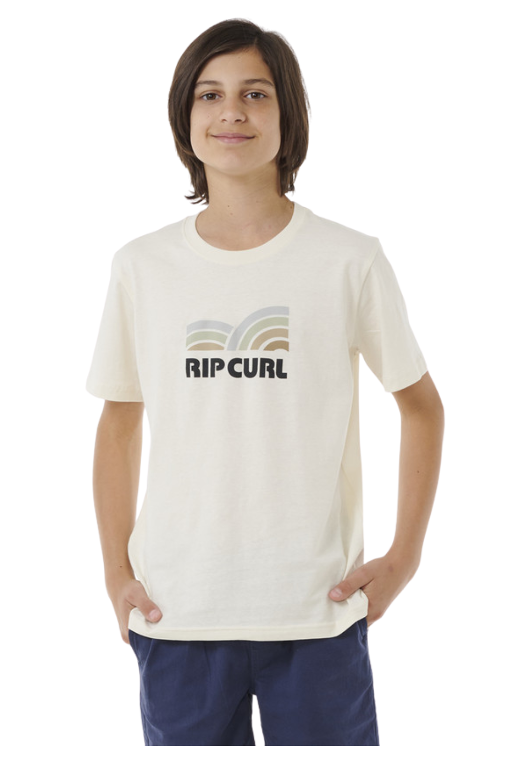 Rip Curl Search Stack Boys T-Shirt Bone