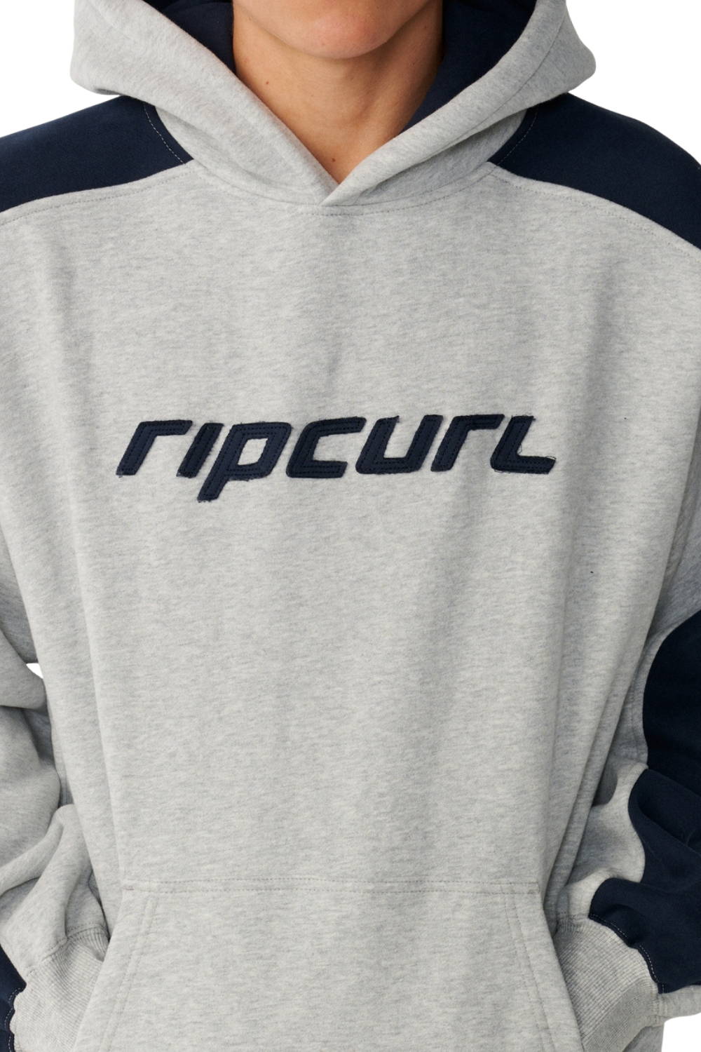 Rip Curl Archive Mens Panel Hoodie Grey Marle