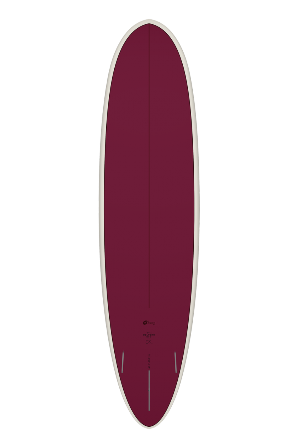 Torq Delpero TET Mid Pro Wide Surfboard Burgundy